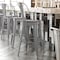 Flash Furniture 30" Silver Metal Counter Stool-Gray Poly Seat CH-31320-30GB-SIL-PL2G-GG - alternate 1